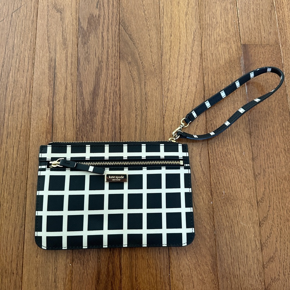 Kate Spade Checkered Wristlet - Picture 6 of 6
